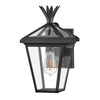 Applique extérieure Palma noire, verre