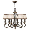 Lustre Plymouth 6 lumières bronze