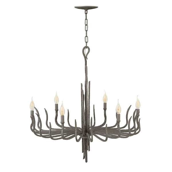 Lustre Spyre 6 lumières bronze