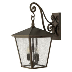 Applique extérieure Trellis 4 lumières bronze, verre