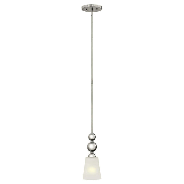 Suspension Zelda nickel poli, verre