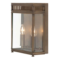 Applique extérieure Holborn 2 lumières bronze, verre