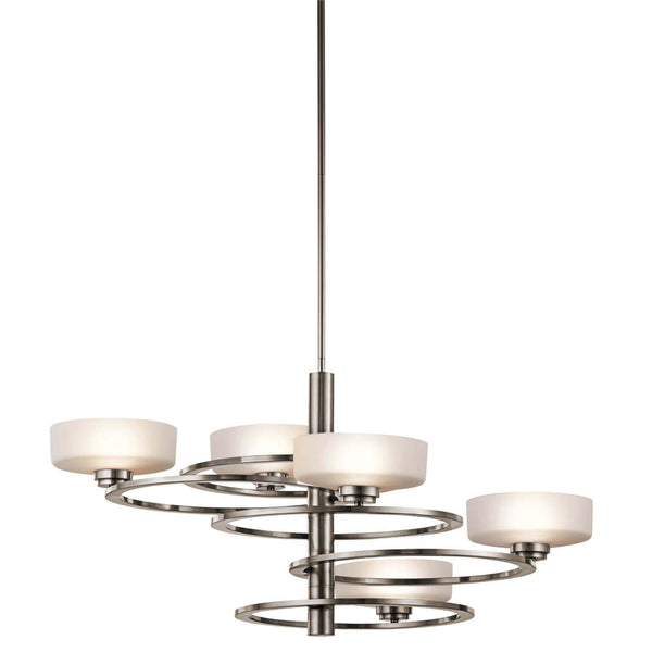 Lustre Aleeka 4 lumières, verre