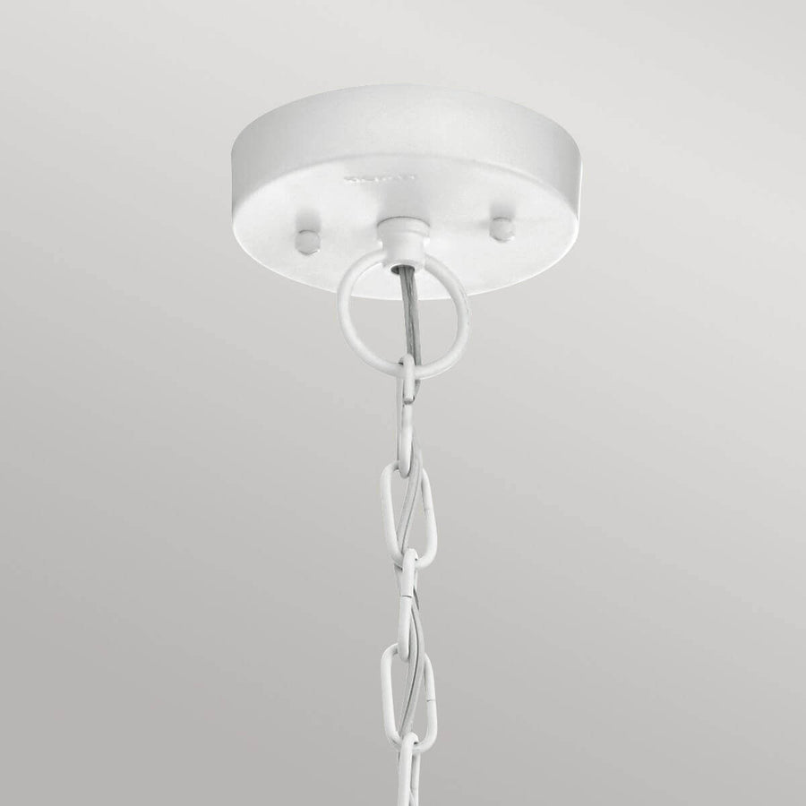 Suspension extérieure Beacon Square blanche, verre