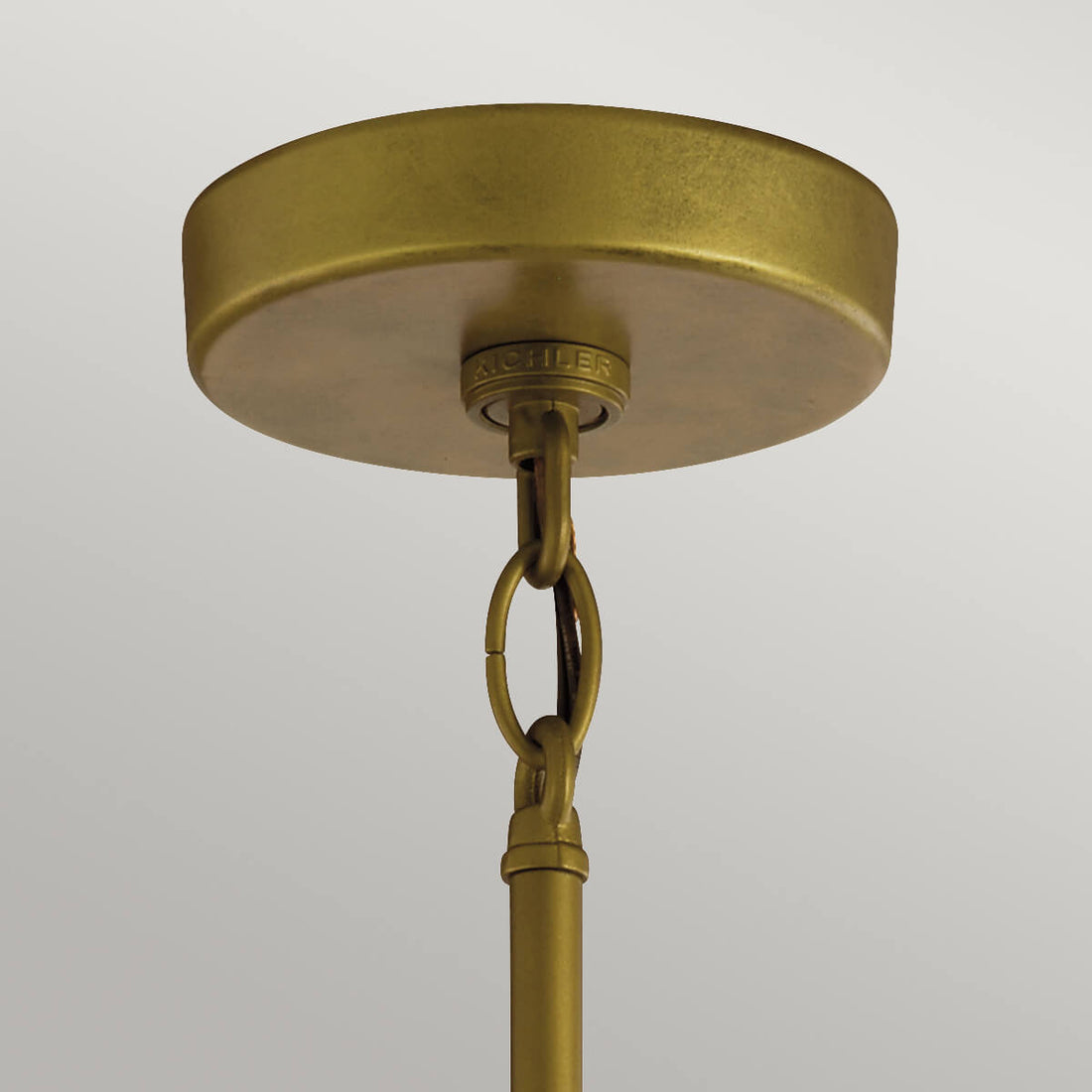Suspension extérieure Camillo bois et laiton, verre