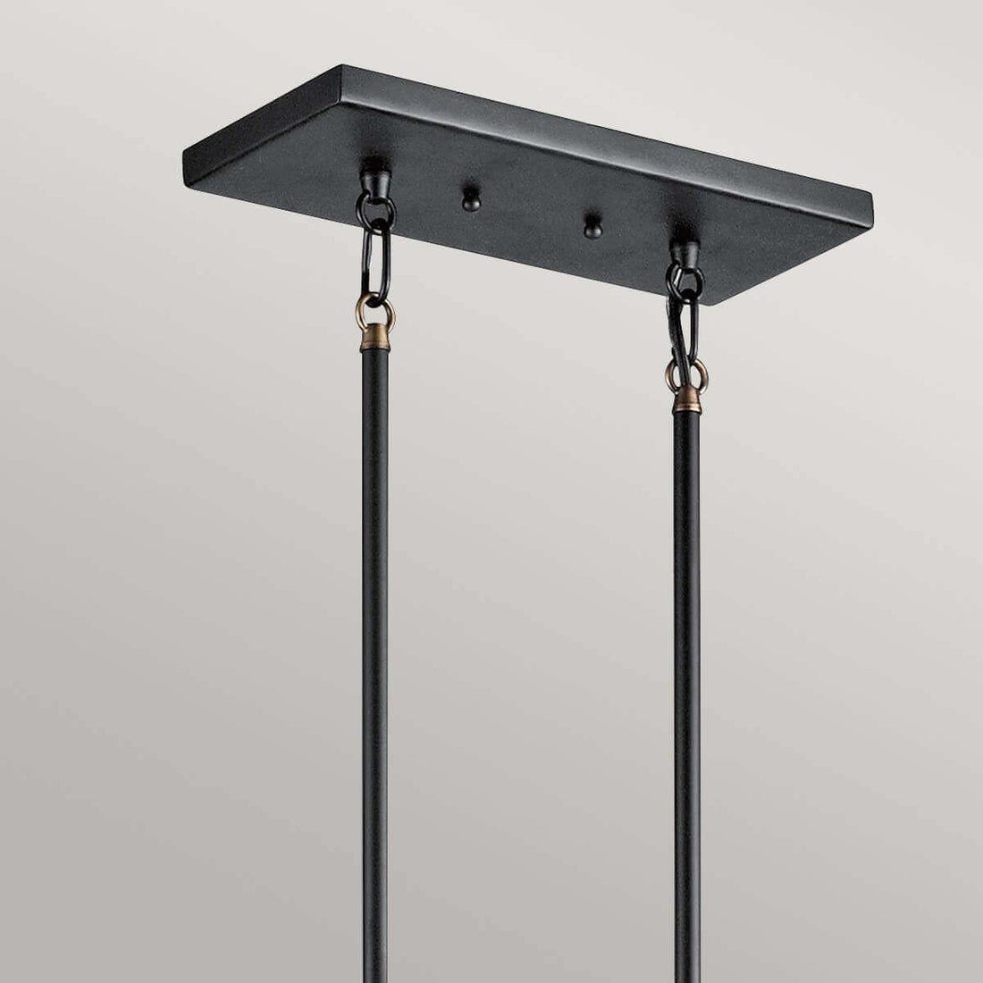 Lustre Imahn 5 lumières noir et bois