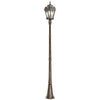 Lampadaire extérieur Tournai 3 lumières, verre