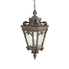 Suspension extérieure Tournai 3 lumières, verre