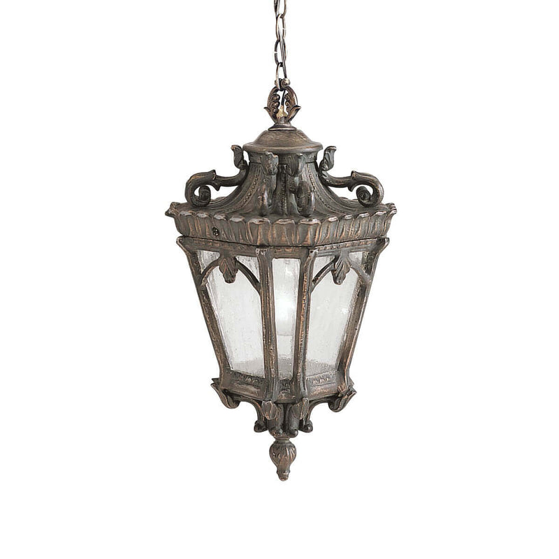 Suspension extérieure Tournai 3 lumières, verre