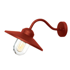 Applique extérieure Oxidrot rouge, verre