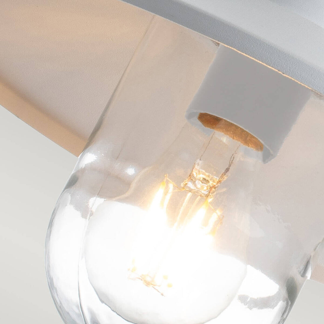 Applique extérieure Sensor blanche et argentée