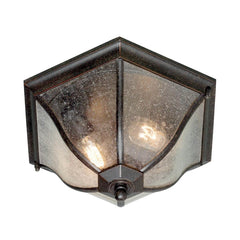 Plafonnier extérieur New England 2 lumières bronze