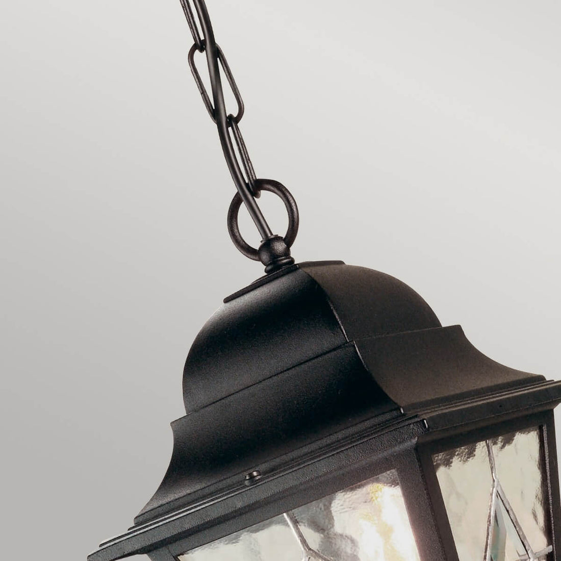 Suspension extérieure Norfolk noire, verre