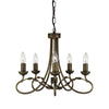 Lustre Olivia 5 lumières noir et doré
