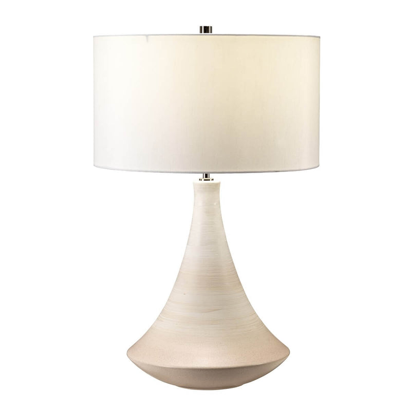 Lampe à poser Pinner rose et crème, céramique