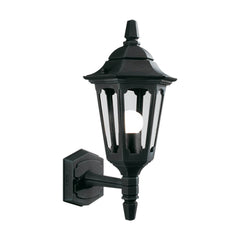 Applique extérieure Parish noire, verre, H 39 cm (PRM1-BLACK)