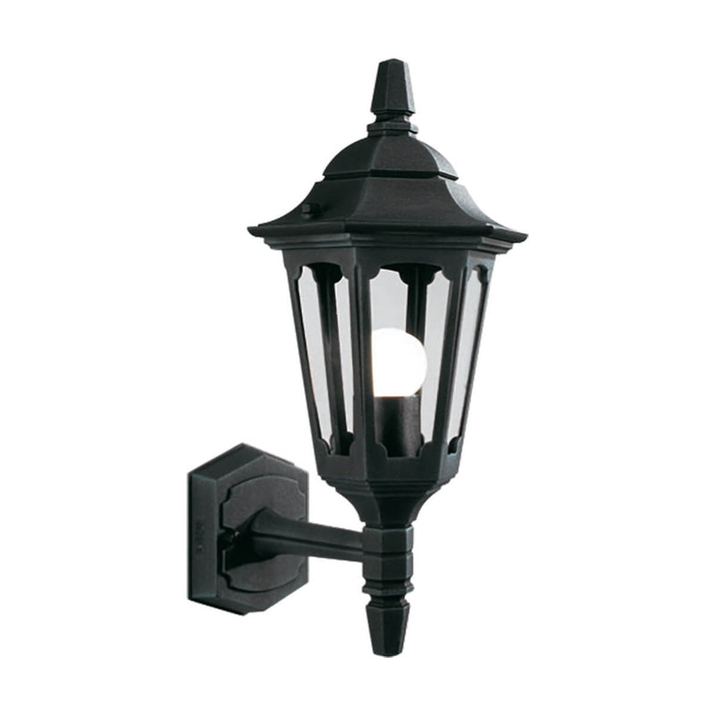 Applique extérieure Parish noire, verre, H 39 cm (PRM1-BLACK)