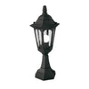 Lampadaire extérieur Parish noir, verre, H 45 cm