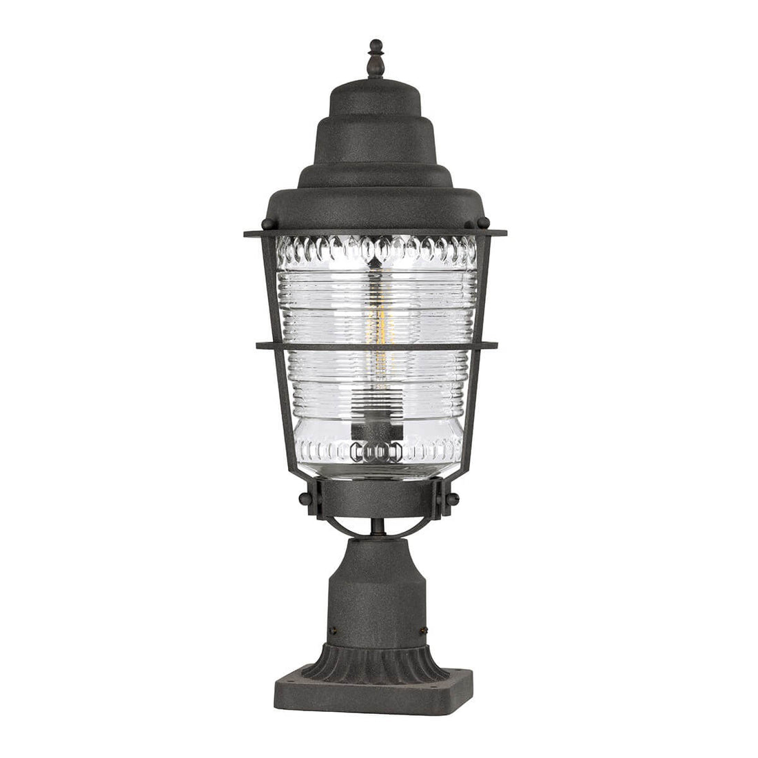 Lampadaire extérieur Chance Harbor transparent, verre