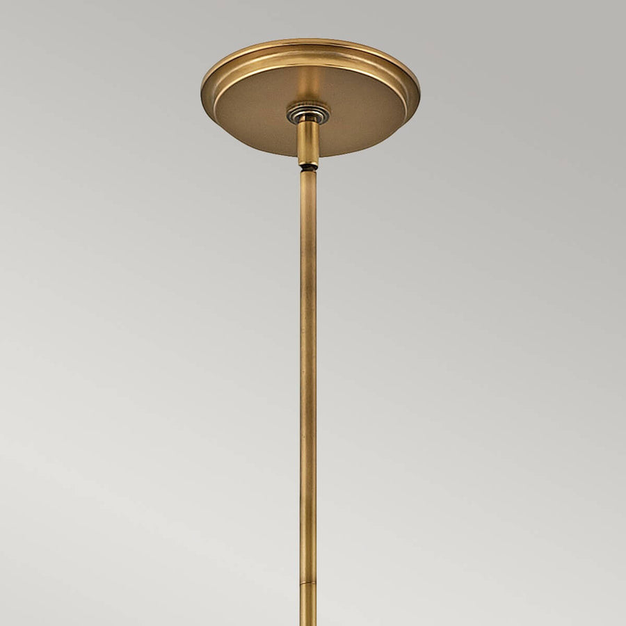 Suspension Echelon 4 lumières laiton, albâtre