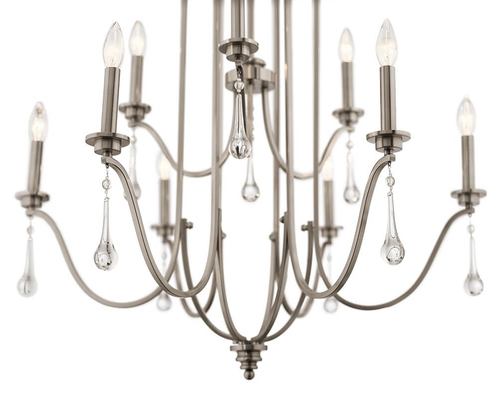 Lustre Karlee 9 lumières, cristal
