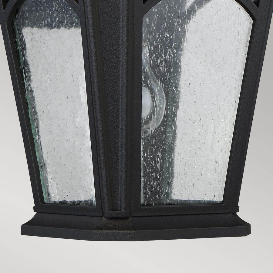 Applique extérieure Bedford noire, H 39,1 cm