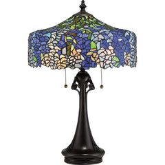 Lampe à poser Coba Light 3 lumières bronze, verre