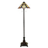 Lampadaire Inglenook 2 lumières bronze, verre