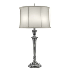 Lampe à poser Syracuse nickel, lin