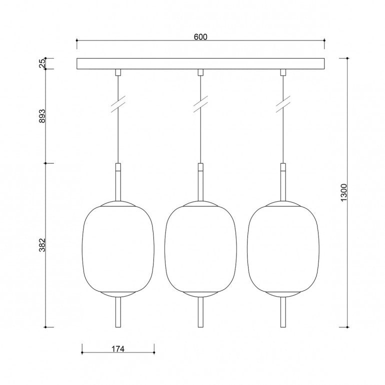 EPLI mini 3L pendant light