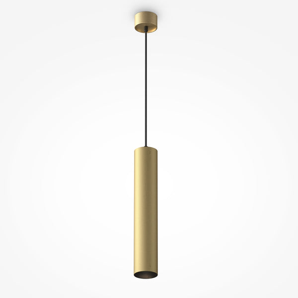 Artisanal gold pendant light
