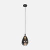 Black smoked glass drop pendant light, kitchen and dining room | Glimsy