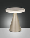 Lampe à poser Neutra dorée, Ø 24 cm
