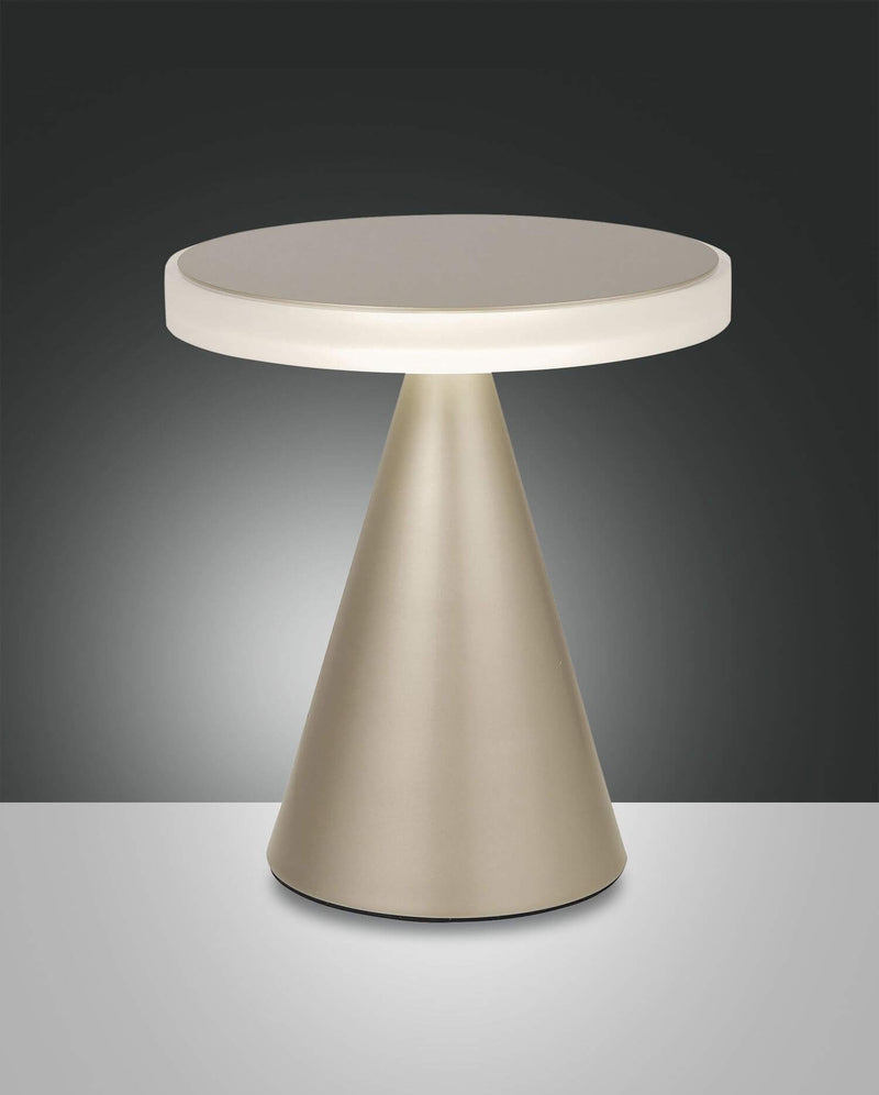 Lampe à poser Neutra dorée, Ø 24 cm