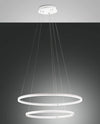 Suspension Giotto blanche, Ø 80 cm