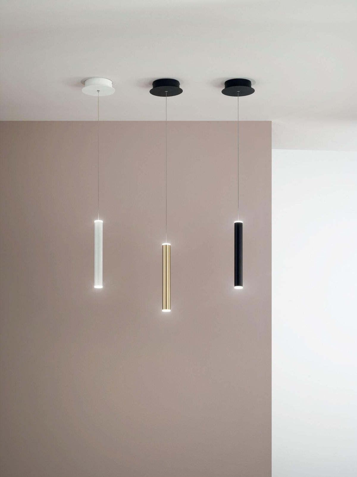 Suspension Prado noire, Ø 3,7 cm (3685-40-101)