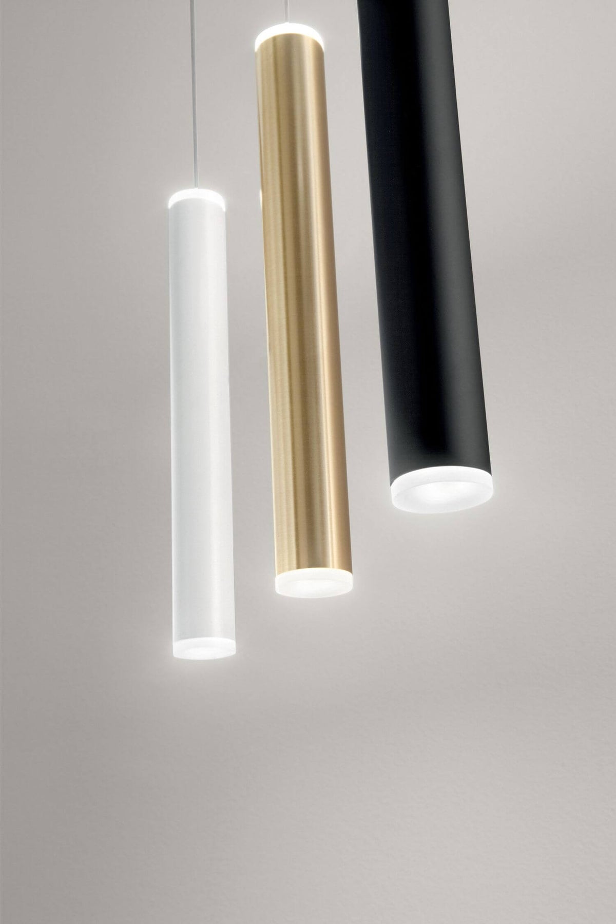 Suspension Prado noire et laiton