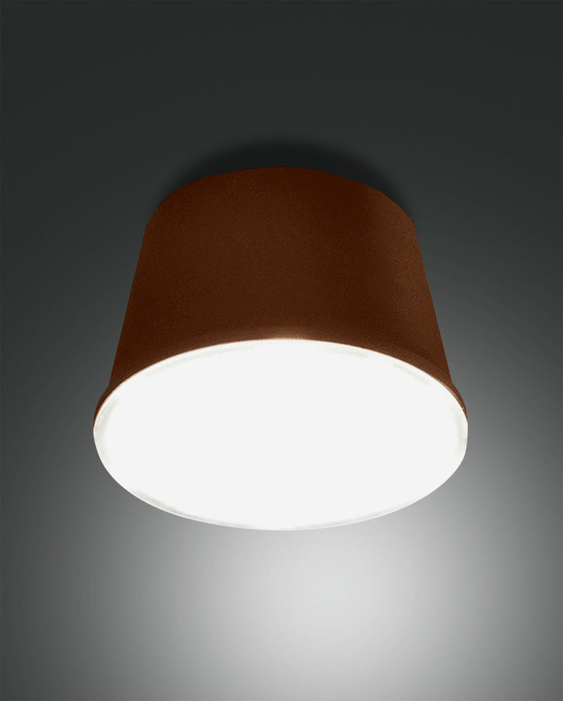 Projecteur extérieur Armanda rouille, Ø 10 cm