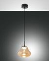 Suspension Deva ambrée, verre (3774-40-125)