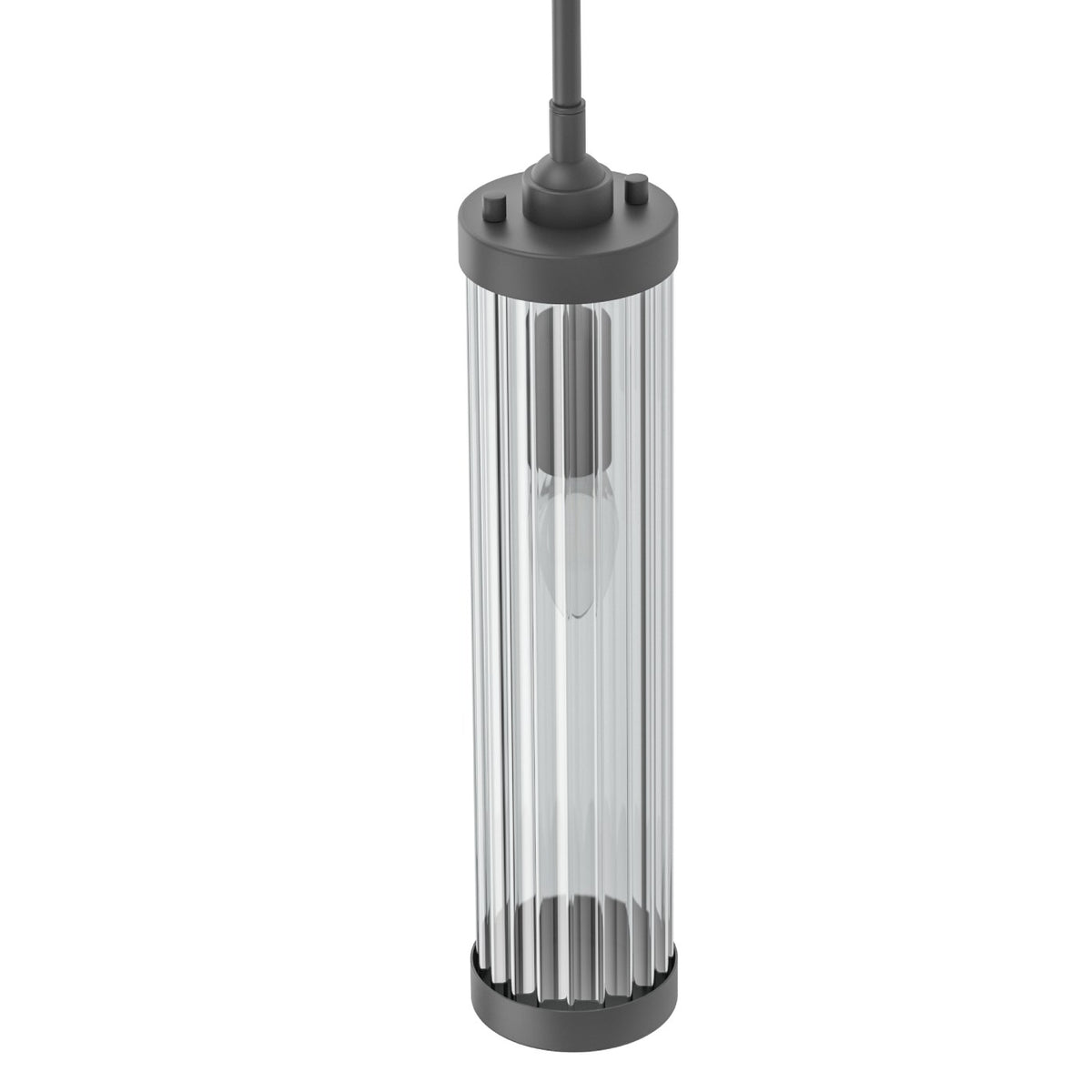 Suspension Fiatto I noire, verre