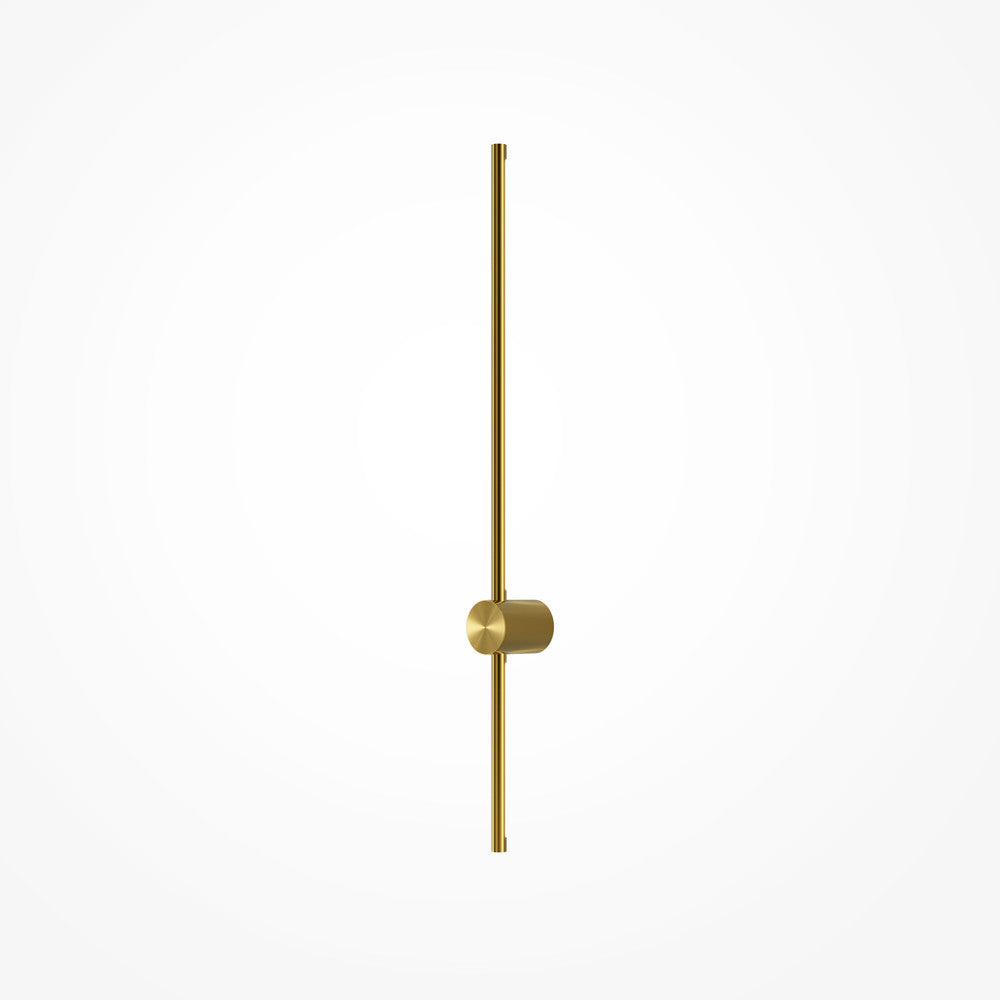 Applique dorée avec tête cylindrique placée au centre de la tige