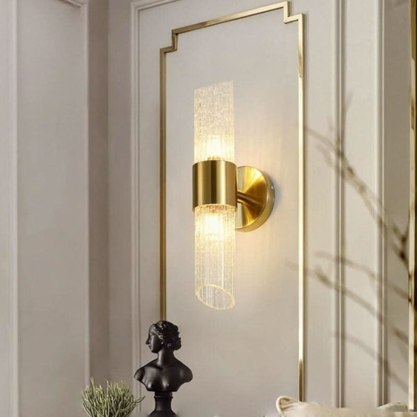 Brass bedroom wall light | Oria