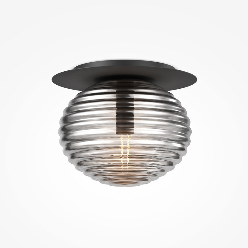 Black ceiling light reels