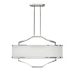 Suspension Gerdo Ovale, abat-jour tissu