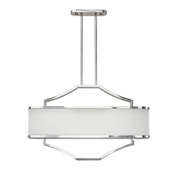 Suspension Gerdo Ovale, abat-jour tissu