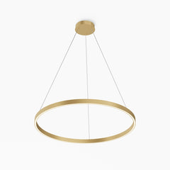 Rim gold pendant light