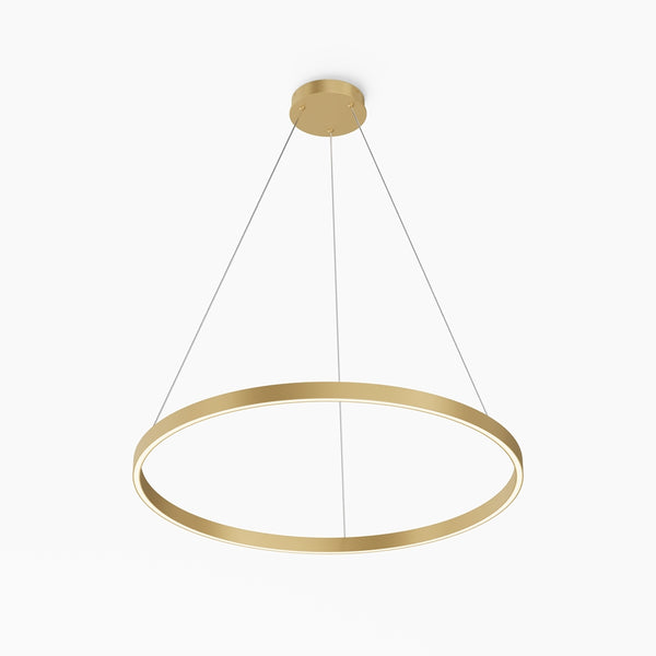 Rim gold pendant light