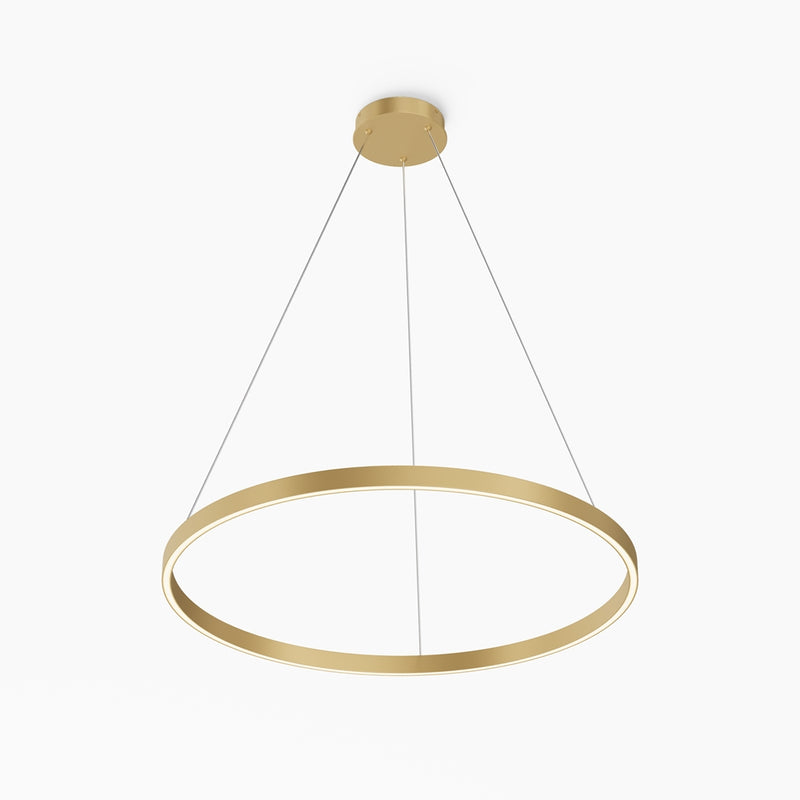Rim gold pendant light