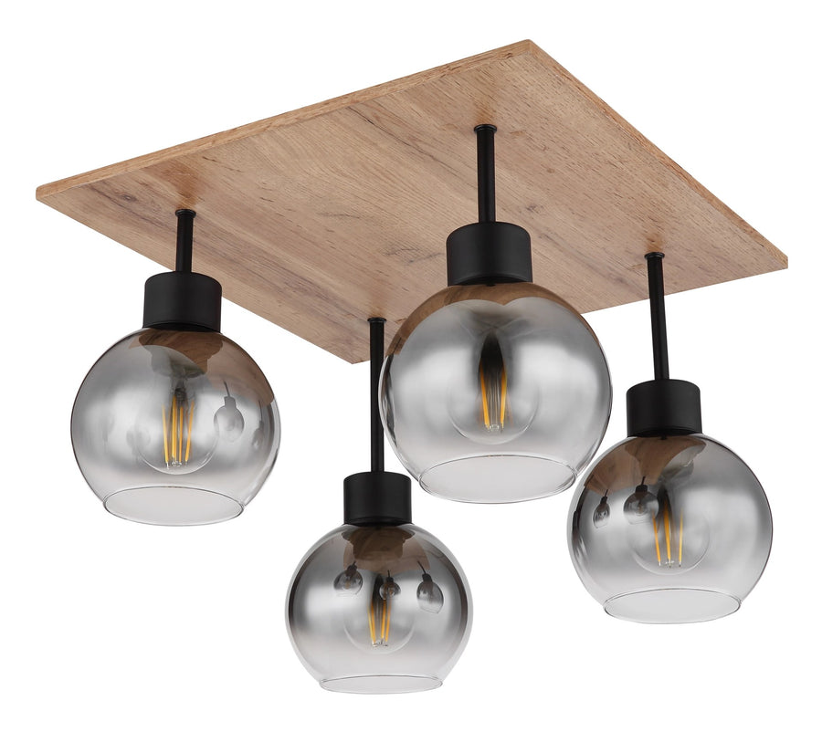 Plafonnier Moitas noir mat