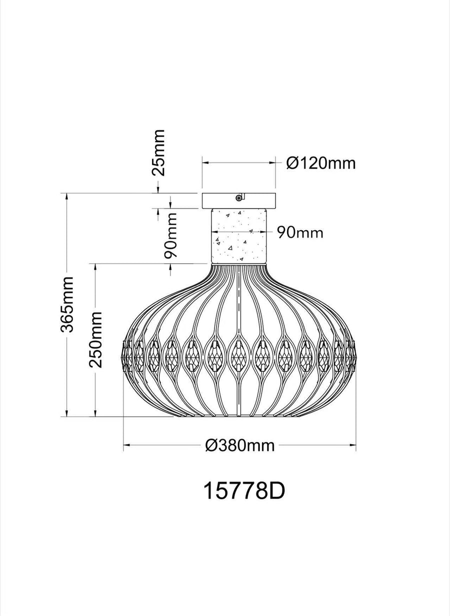 Luminaire plafonnier | Dorthy Noir
